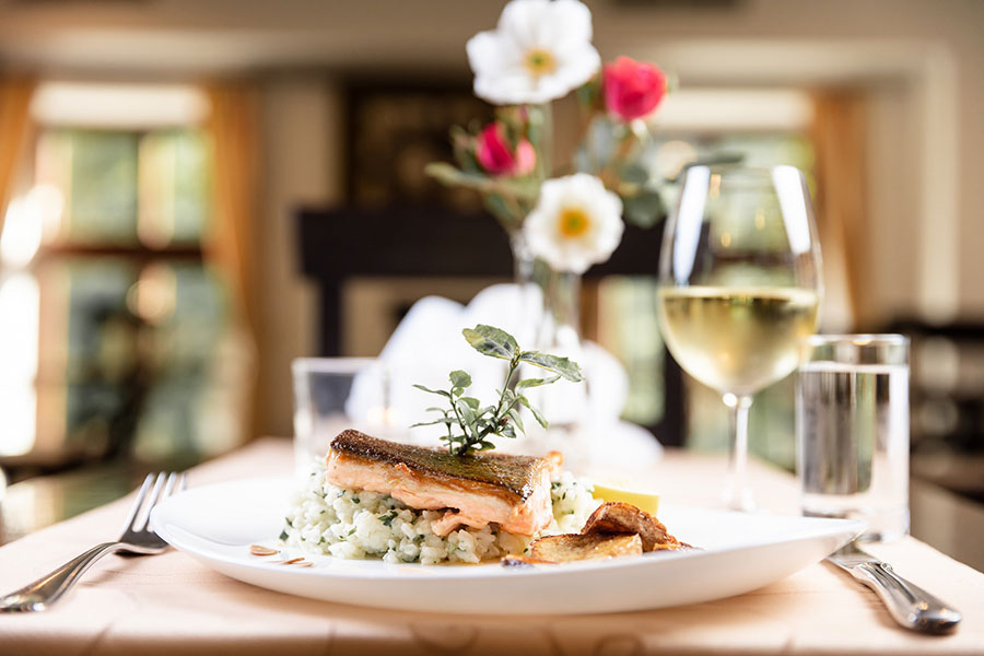 Speisen im Schlossrestaurant