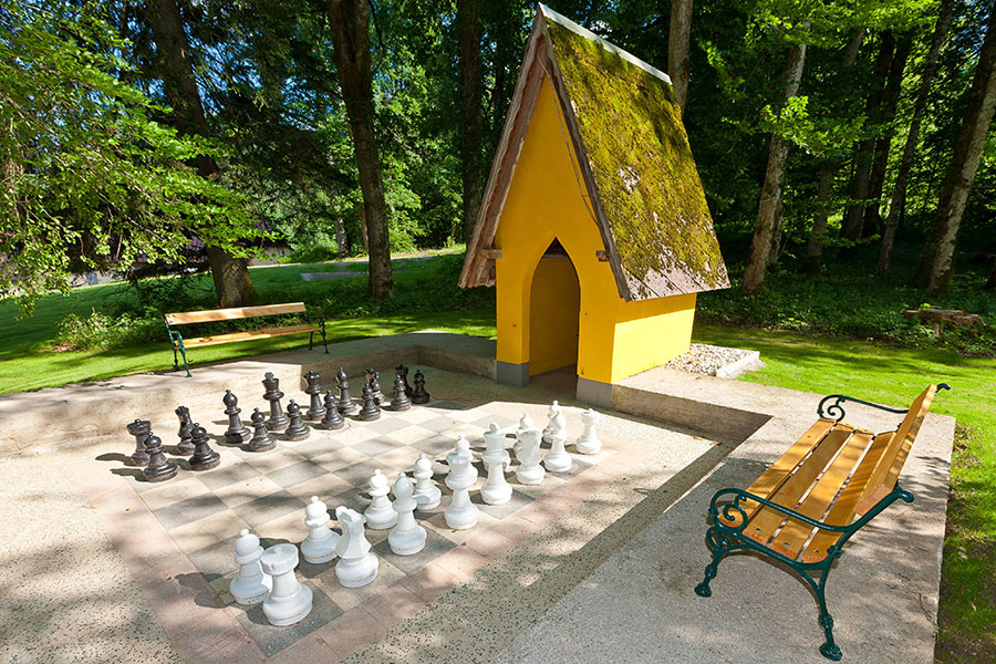 Schachbrett im Schlosspark