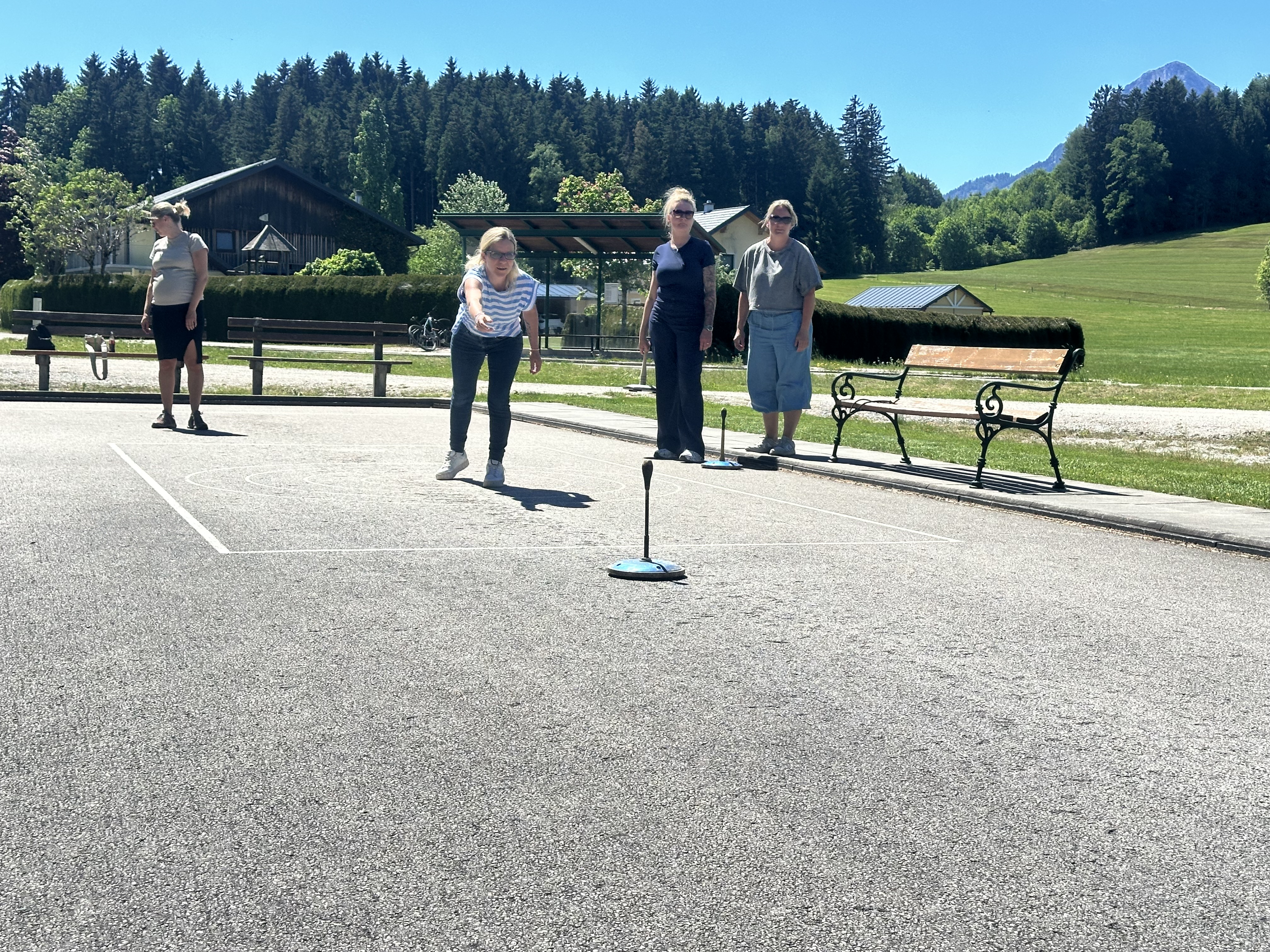 lustige Team-Olympiade direkt beim Hotel